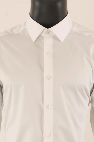 Uzul Kol Slim Fit Gömlek - Resim 8