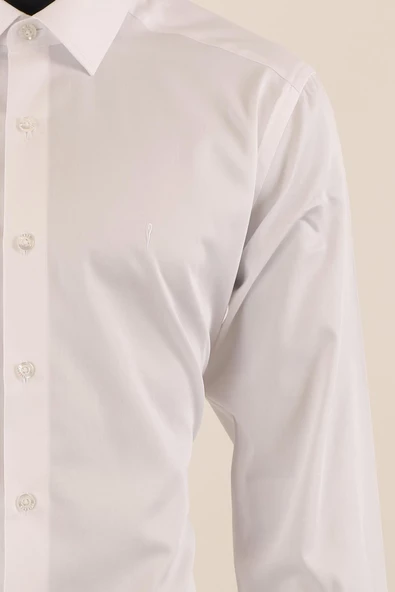 Uzul Kol Slim Fit Gömlek - Resim 5
