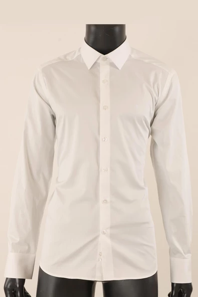 Uzul Kol Slim Fit Gömlek - Resim 6