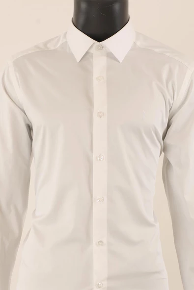 Uzul Kol Slim Fit Gömlek - Resim 7