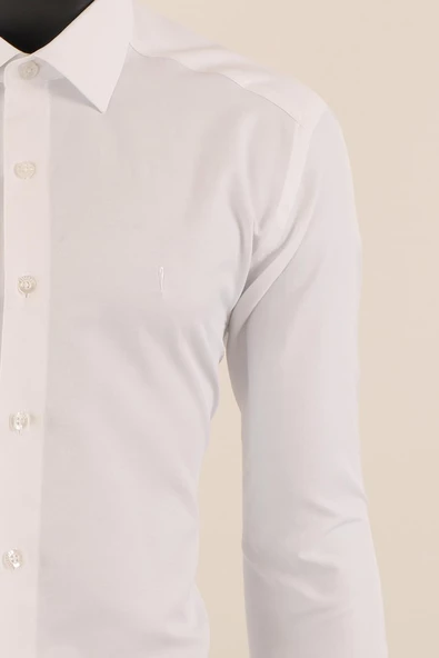 Uzun Kol Slim Fit Gömlek - Resim 8