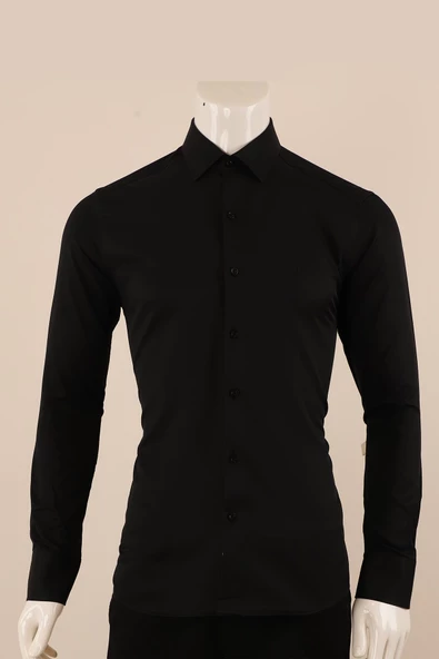 Uzun Kol Slim Fit Gömlek - Resim 9