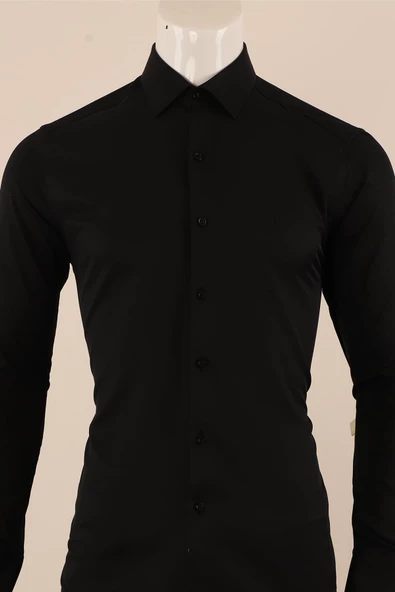 Uzun Kol Slim Fit Gömlek - Resim 2