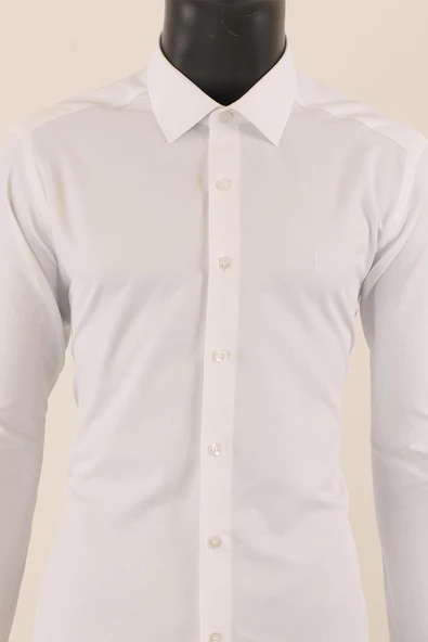 Uzun Kol Slim Fit Gömlek - Resim 6
