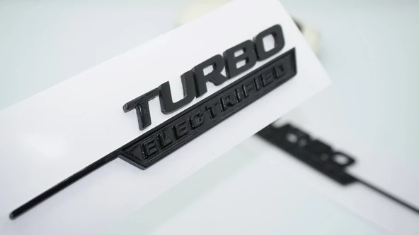 DK Tuning Turbo Electrified Siyah Çamurluk Yanı Logo Benz İle Uyumlu ürün görseli 1