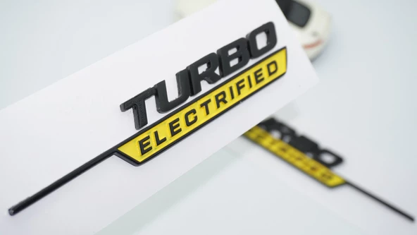 DK Tuning Turbo Electrified Sarı Çamurluk Yanı Logo Benz İle Uyumlu ürün görseli 1