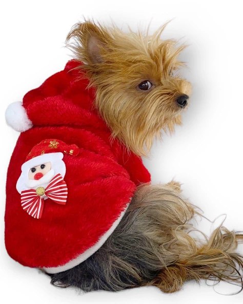 Santa Time Yılbaşı Köpek Sweatshirt, Noel Sweatshirt gold - Resim 2