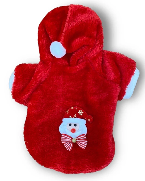 Santa Time Yılbaşı Köpek Sweatshirt, Noel Sweatshirt gold - Resim 6