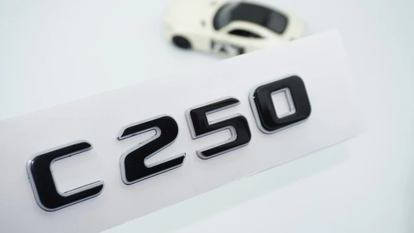 DK Tuning C 250 Bagaj Gri Siyah ABS Yazı Logo Benz İle Uyumlu ürün görseli 1