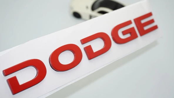 DK Tuning Dodge Bagaj Kırmızı ABS 3M 3D Yazı Logo Amblem ürün görseli 1