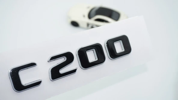 DK Tuning C 200 Bagaj Gri Siyah ABS Yazı Logo Benz İle Uyumlu ürün görseli 1