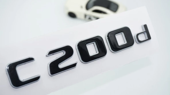 DK Tuning C 200d Bagaj Gri Siyah ABS Yazı Logo Benz İle Uyumlu ürün görseli 1