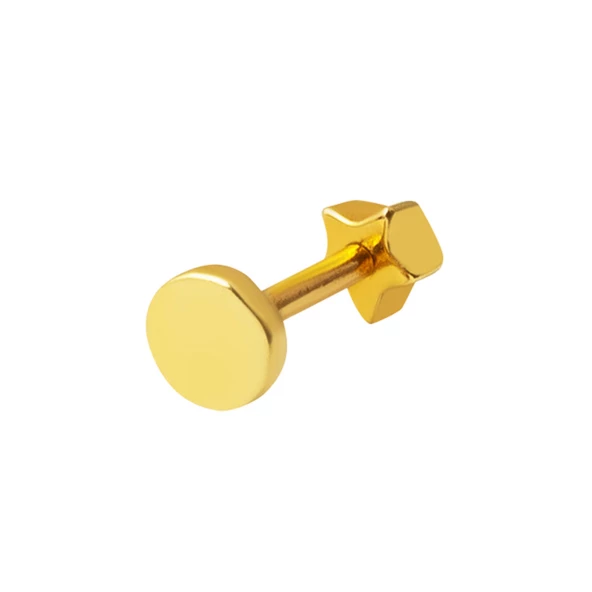 14 Ayar Altın Tragus Piercing Küpe ürün görseli 1