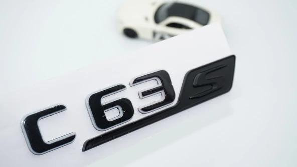 DK Tuning C 63S Bagaj Gri Siyah ABS Yazı Logo Benz İle Uyumlu ürün görseli 1