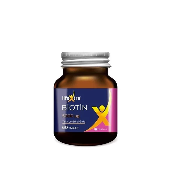 LifeXtra Biotin 5000 mg 60 Tablet ürün görseli 1