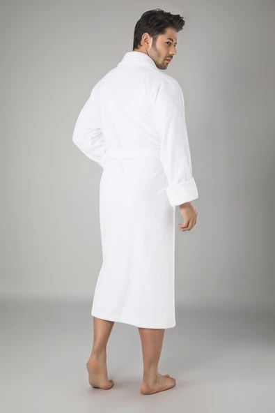 Nuşa Bambo cotton Erkek Bornozu - Resim 2