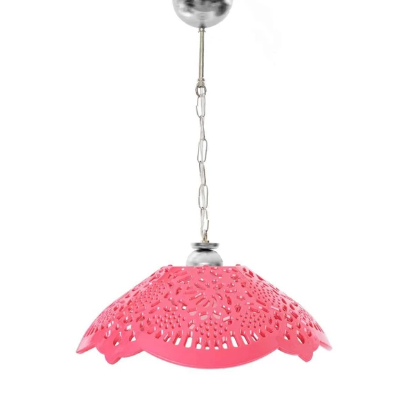 Fuşya Akrilik Avize Soft Pembe Modern Aydınlatma 35x35x12 cm ürün görseli 1