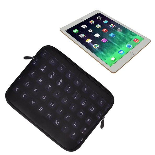 Nektar Neopren Tablet Kılıfı Siyah Klavye - Resim 3