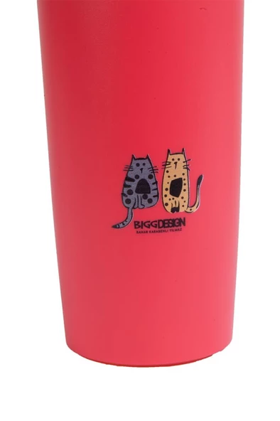 Biggdesign Cats Kırmızı Devrilmez Mug - Resim 7