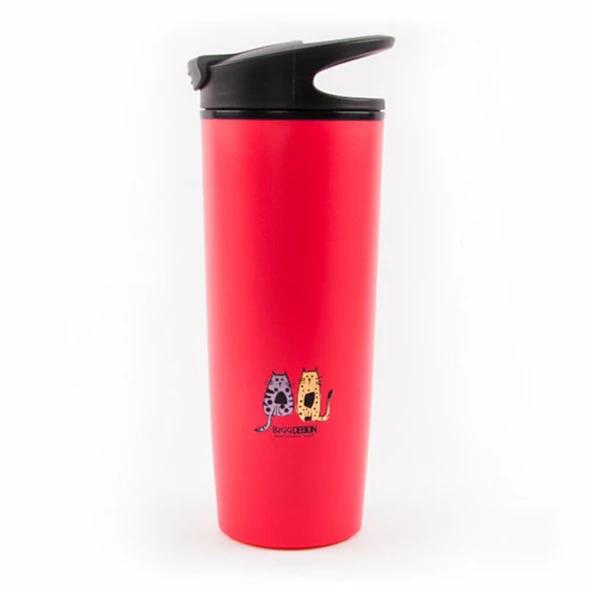 Biggdesign Cats Kırmızı Devrilmez Mug ürün görseli 1