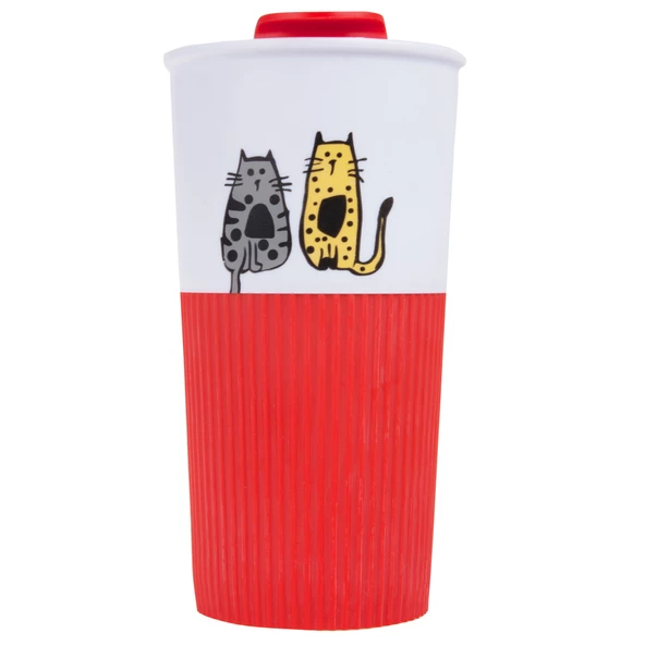 Biggdesign Cats 450 Ml Plastik Mug - Resim 8