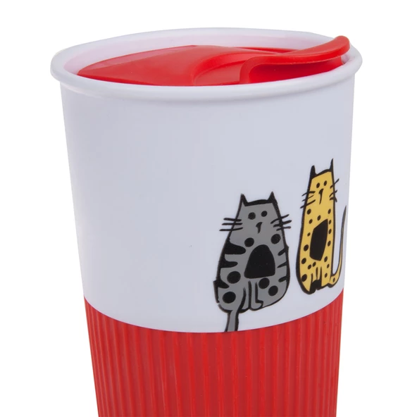 Biggdesign Cats 450 Ml Plastik Mug - Resim 7