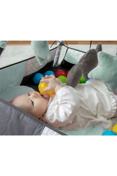 Babyjem 690 Oyuncaklı Toplu Oyun Halısı/ Yeşil ürün görseli 1