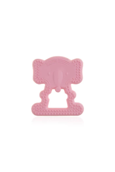 Babyjem Diş Kaşıyıcı Fil Pembe ürün görseli 1