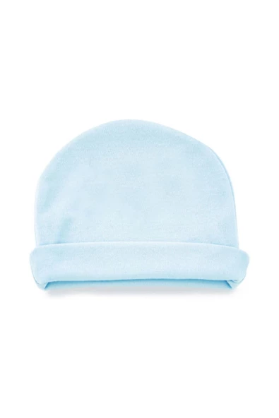 Babyjem Unisex Yenidoğan Mavi Pamuklu Şapka 397 ürün görseli 1