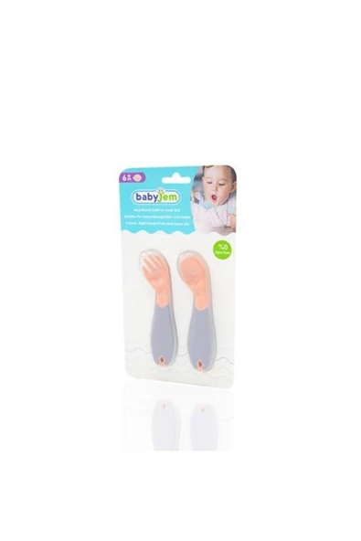 Babyjem Açılı Mama Çatal Kaşık Seti 703 ürün görseli 1