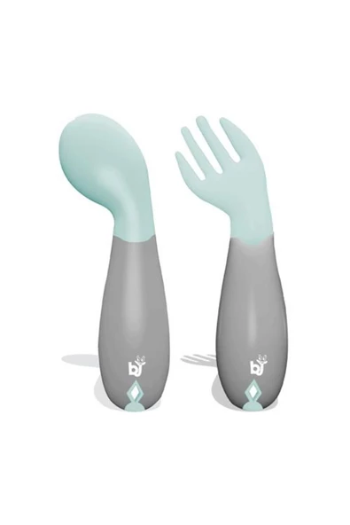 Babyjem Açılı Mama Çatal Kaşık Seti 703 ürün görseli 1