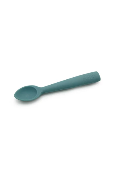 Babyjem Diş Kaşıyıcılı Silikon Kaşık Mint - Bpa & Pvc & Latex & Plastik Içermez. ürün görseli 1