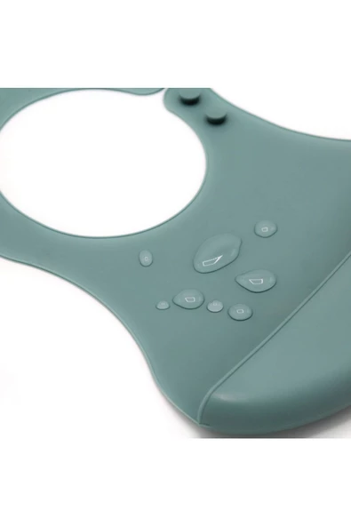 Babyjem 718 Mini Silikon Önlük Mint - Resim 4