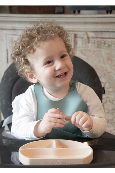 Babyjem 718 Mini Silikon Önlük Mint - Resim 5