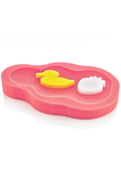 Babyjem Küvet Süngeri Banyo Süngeri 039 Kırmızı ürün görseli 1