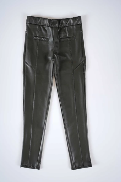 YENİ SEZON KIZ ÇOCUK YUMUŞAK DERİ TAYT ürün görseli 1
