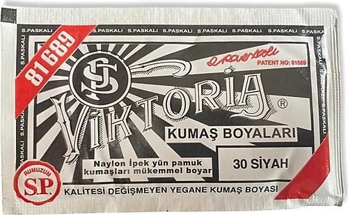 Kumaş Boyası Siyah (Adet) Viktoria - Resim 2