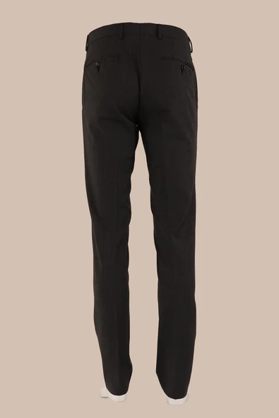 Slim Fit Yünlü Kumaş Pantolon - Resim 4