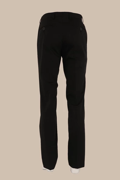 Regular Fit Yünlü Kumaş Pantolon - Resim 4