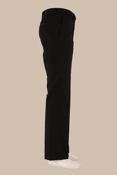 Regular Fit Yünlü Kumaş Pantolon - Resim 3