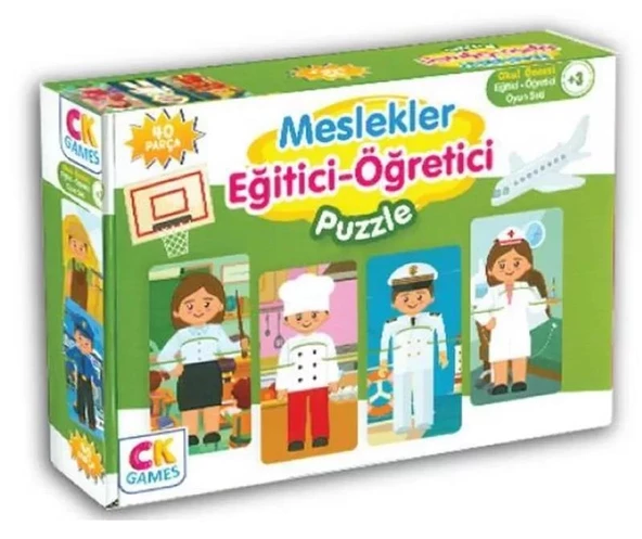 Eğitici Oyun Seti Meslekler 40 Parça Puzzle ürün görseli 1