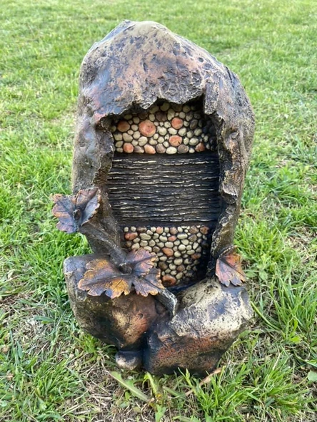 Ledli Kırık Taş Görünümlü Dekoratif Şelale 33x18x13cm DW72126 - Masaüstü Şelale ürün görseli 1