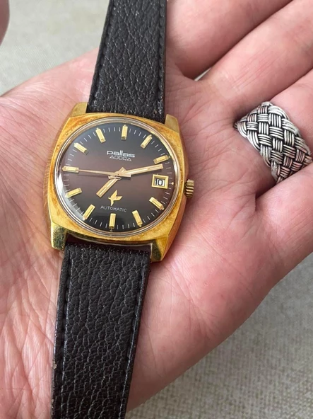 Pallas Adora 37 mm Deri Kordon Vintage Erkek Kol Saati 2. El ürün görseli 1