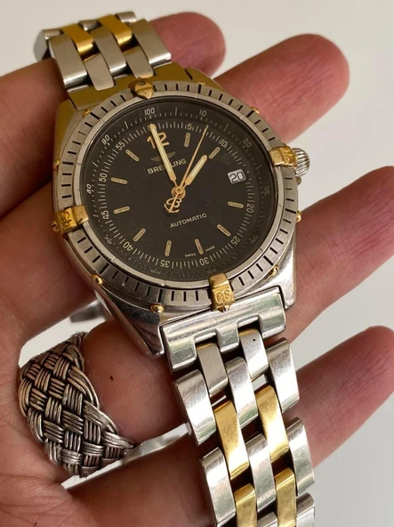 Breitling Antares 40mm Altın Çelik Kordon Erkek Kol Saati B10047 2. El ürün görseli 1
