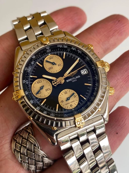 Breitling Chronomat 40mm Altın Çelik Kordon Erkek Kol Saati B13048 2. El ürün görseli 1