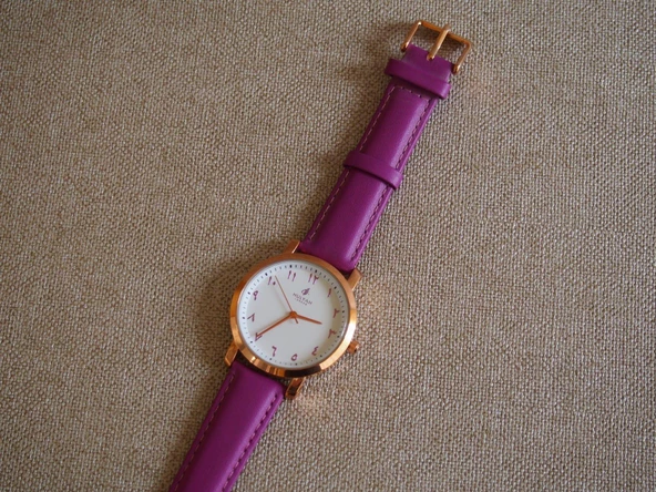 Hulyah London Arapça Deri Kordon Kadın Kol Saati 40mm A06 ürün görseli 1