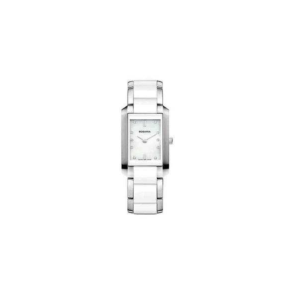 Rodania Davos 31x20mm Seramik Kordon Pırlantalı Kadın Kol Saati 25092.41 ürün görseli 1