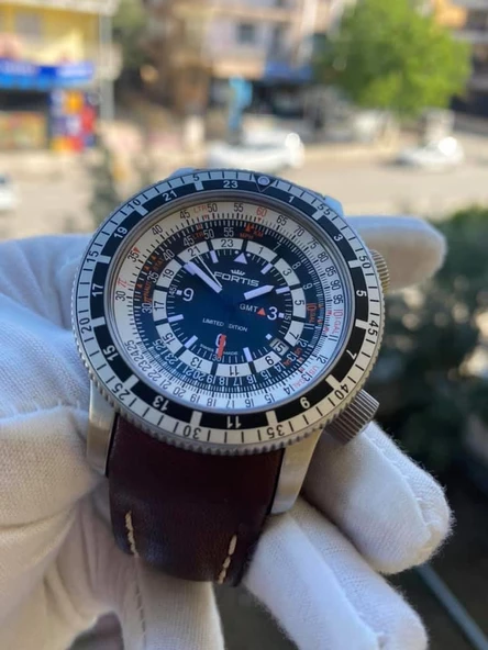Fortis B-47 Calculator Gmt Deri Kordon Erkek Kol Saati 2. El ürün görseli 1