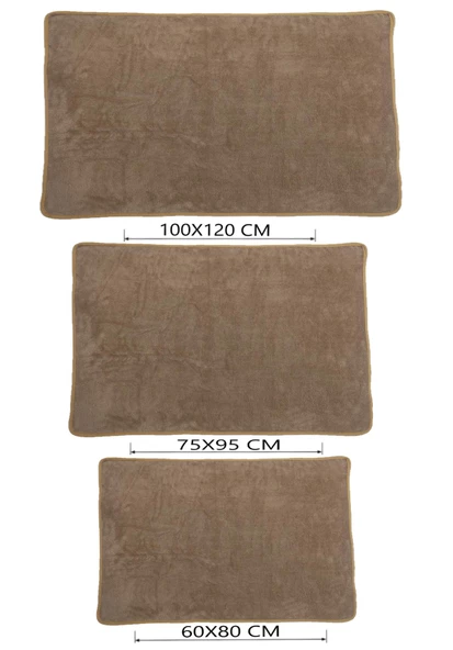 TİNEKE Kedi Ve Köpek Battaniyesi yumuşak Welsoft Peluş Yıkanabilir 1 ADET KAHVERENGİ küçük boy 80x60 ürün görseli 1