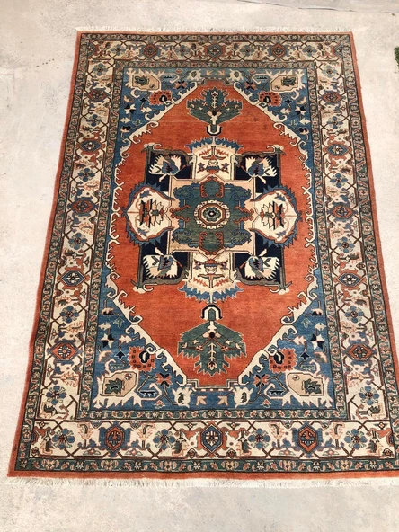 El Dokuma İpek Yün İran Tebriz Halı 292x200cm 008 ürün görseli 1